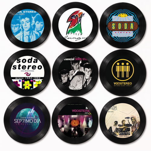 SODA STEREO - 1 Caja rebobibar + 9 vinilos para escuchar